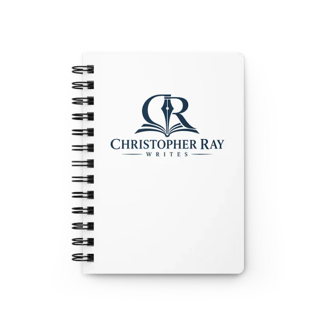Navy Logo Spiral Journal product mockup