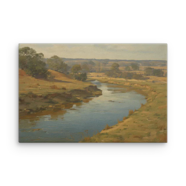 October Channel — A New River canvas print