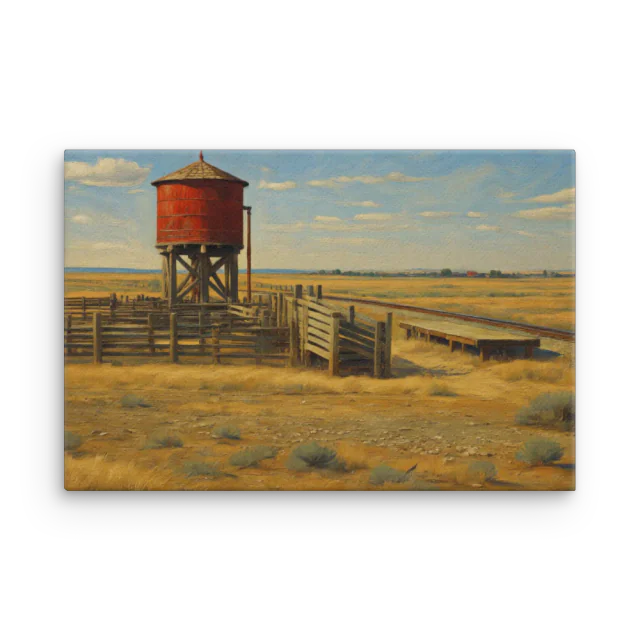 Railhead — Eli Creed canvas print