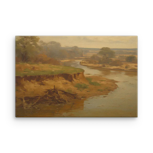 Raw Bank — A New River canvas print