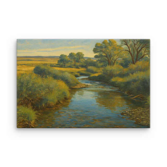 Water at Last — The Long Ride canvas print